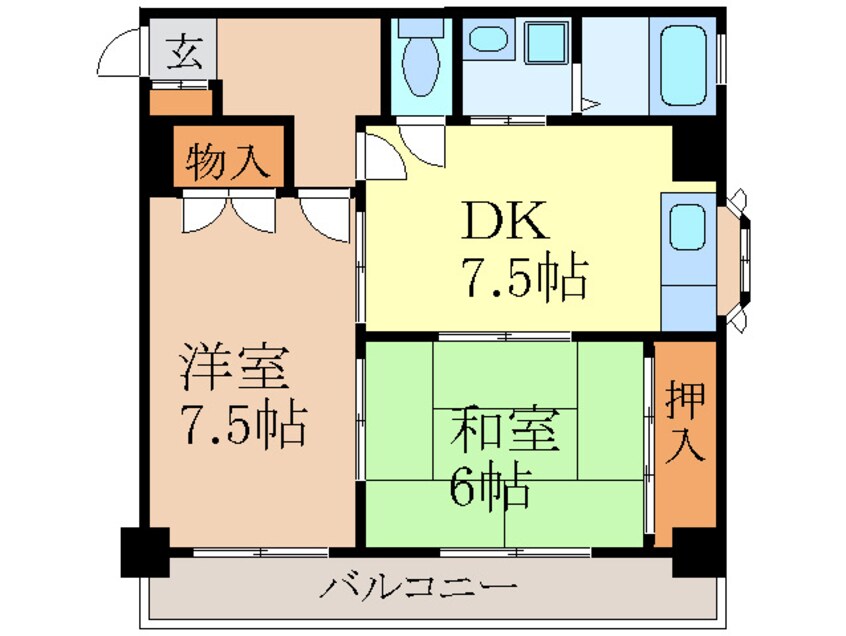 間取図 千種エスティビル