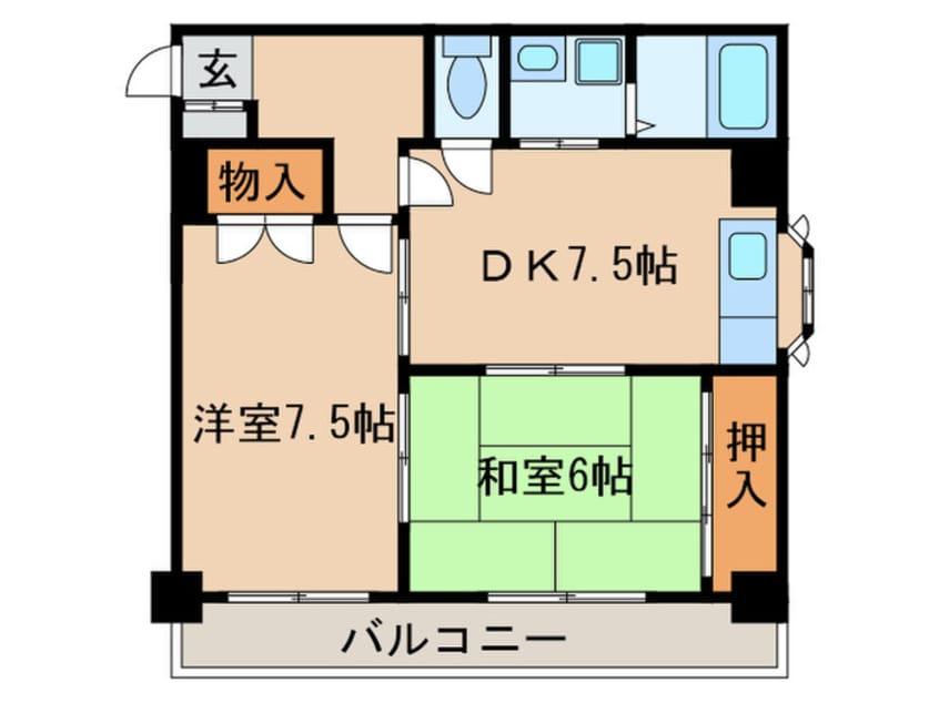 間取図 千種エスティビル