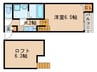 アレッタ大曽根 1Kの間取り