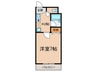 ＫＡＮＡＭＥ２４ 1Kの間取り