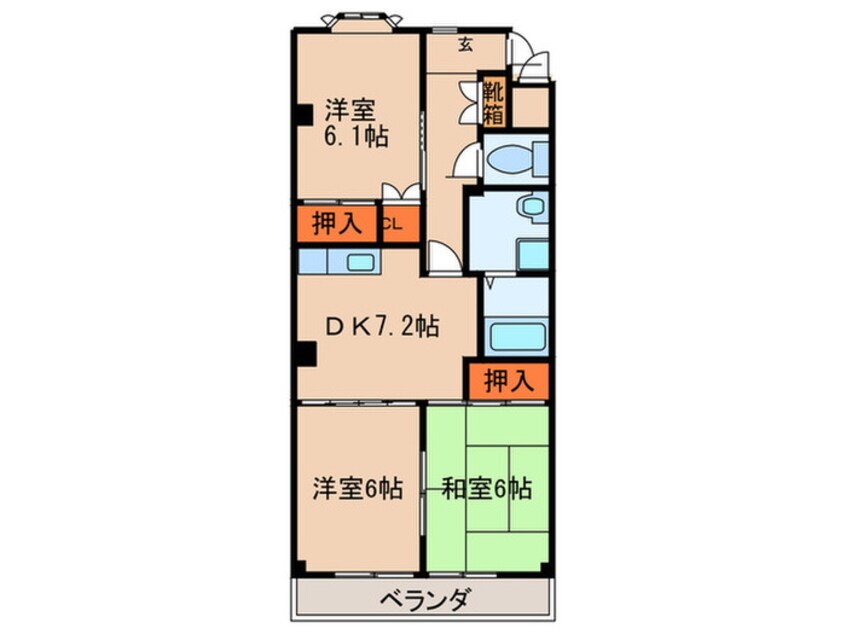 間取図 セントポーリア・サウス