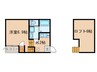 カーサ　さくらⅠ 1Kの間取り