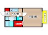 プチメゾン塩釜 1Kの間取り