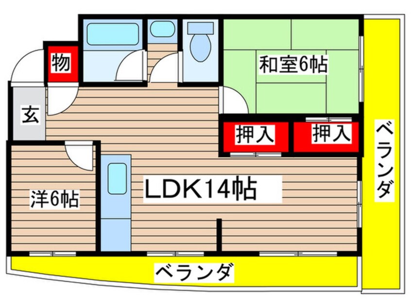 間取図 青柳ハイツ