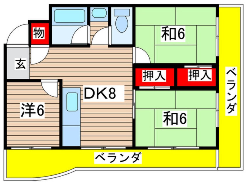 間取図 青柳ハイツ