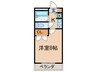 スカイライフ 1Kの間取り