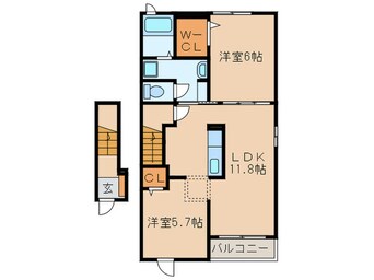 間取図 クリアリー（Ｃｌｅａｒｌｙ）