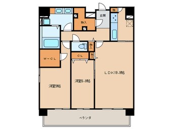 間取図 Ｌ´ＥＮＶＯＬ　ＭＥＩＥＫＩ