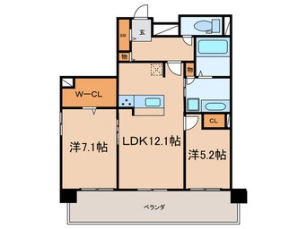 間取図 Ｌ´ＥＮＶＯＬ　ＭＥＩＥＫＩ