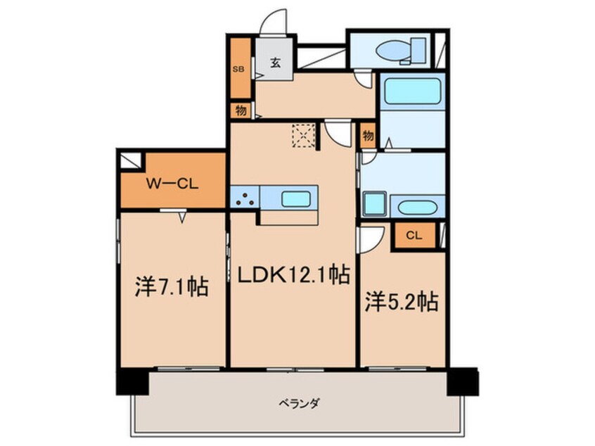 間取図 Ｌ´ＥＮＶＯＬ　ＭＥＩＥＫＩ