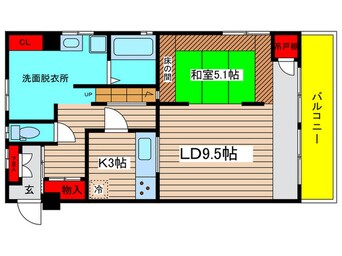 間取図 サンドエル藍