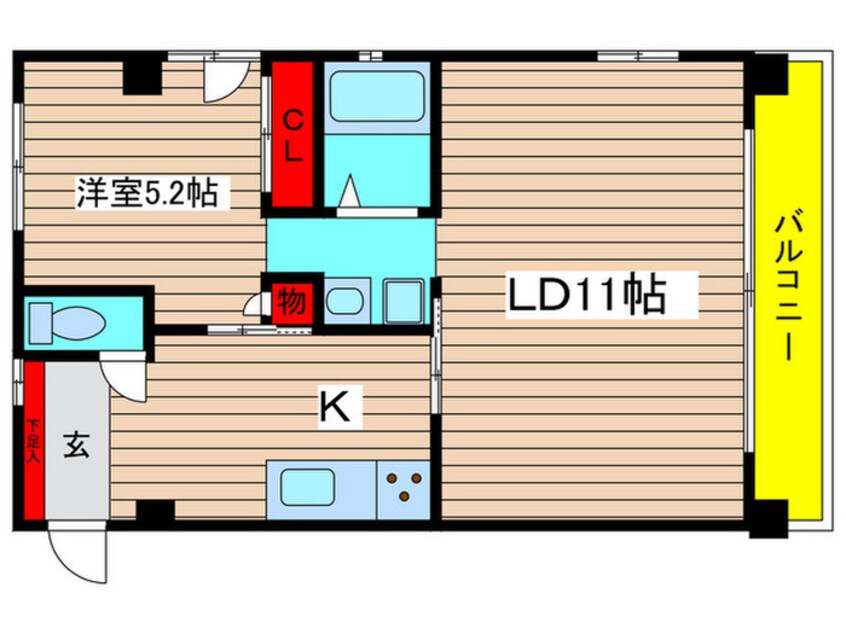 間取図 サンドエル藍