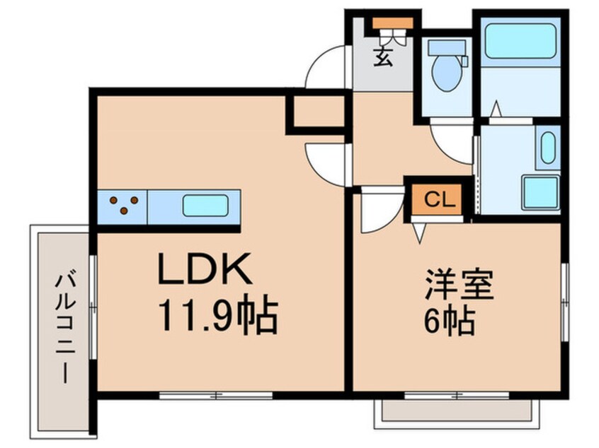 間取図 ユーハイツ三和Ⅲ