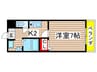 メリ－コ－ト 1Kの間取り