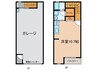 Garage　Villa　山之手 1Rの間取り