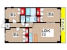 山ノ神マンション 3LDKの間取り