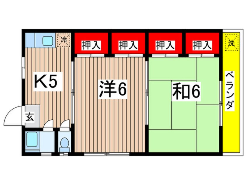 間取図 イカツハイツ