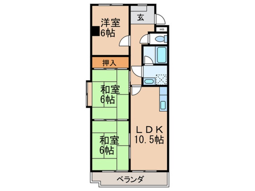 間取図 藤が丘第２ホフマンション