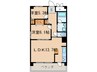 セラ－ノ平針 2LDKの間取り