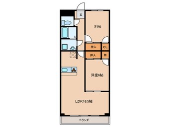 間取図 プランドール鳥羽見