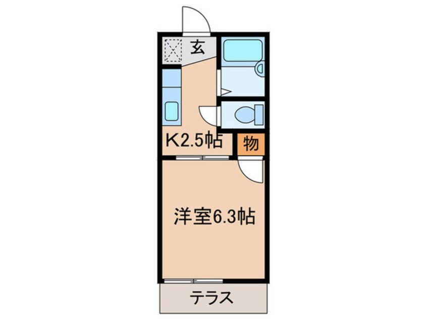 間取図 ウイング天花寺