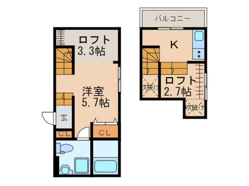 間取図 子犬のワルツ