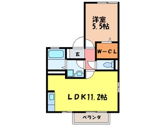 間取図 ロイヤルコート稲上