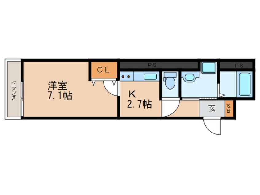 間取図 ラコルタ　ブローン