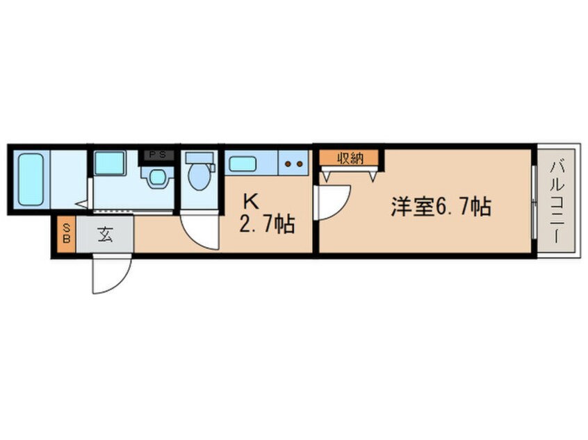 間取図 ラコルタ　ブローン