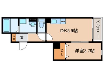 間取図 ラコルタ　ブローン