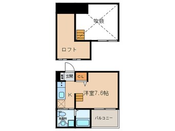 間取図 Haus Ruhe高畑