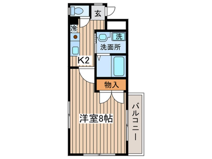 間取図 パークタウン道徳