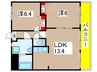 ディアコート桜山 2LDKの間取り
