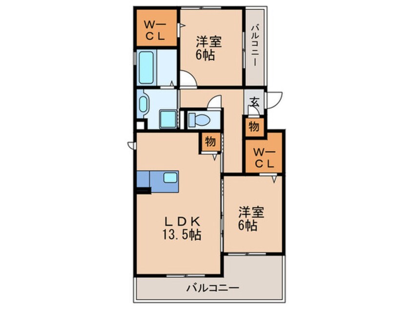 間取図 セゾン　ソレイユ