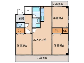 間取図 シティオ－ク　Ⅱ
