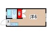 パナハイツ吹上Ｎ棟 1Rの間取り