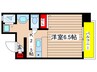 エスパース大井 1Kの間取り