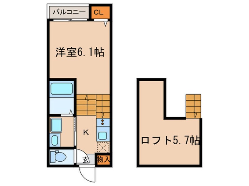 間取図 レジナス八熊