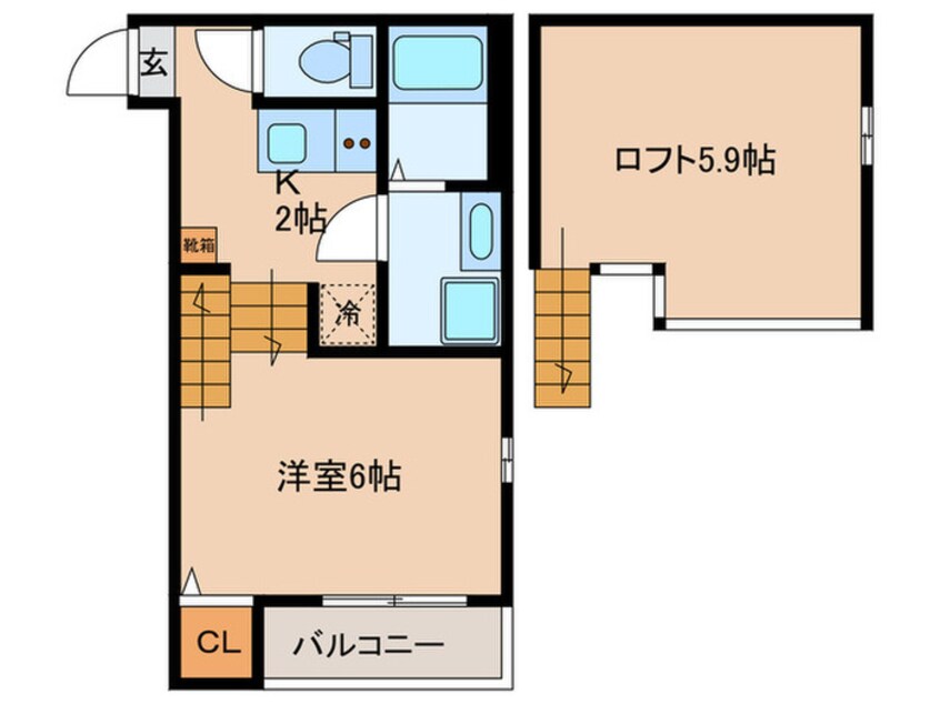 間取図 ハーモニーテラス大杉町Ⅲ