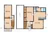 鴨田本町貸家 3LDKの間取り