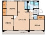 サンパーク柏原 3LDKの間取り