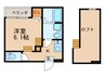 ハーモニーテラス名駅南 1Kの間取り