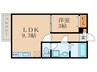 クラウド鳥羽見 1LDKの間取り