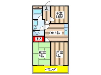 間取図 ユ－キパレス緑