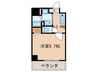 アルバ志賀本通 1Kの間取り