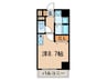 アルバ志賀本通 1Rの間取り
