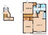 ボ－シャルダン Ｃ棟 2LDKの間取り