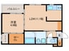 フィリア 1LDKの間取り