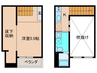間取図 ＶＩＶＡ米野Ⅱ