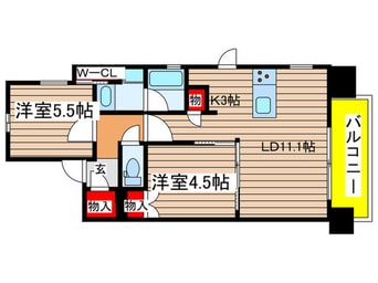 間取図 ローレルアイ名駅東